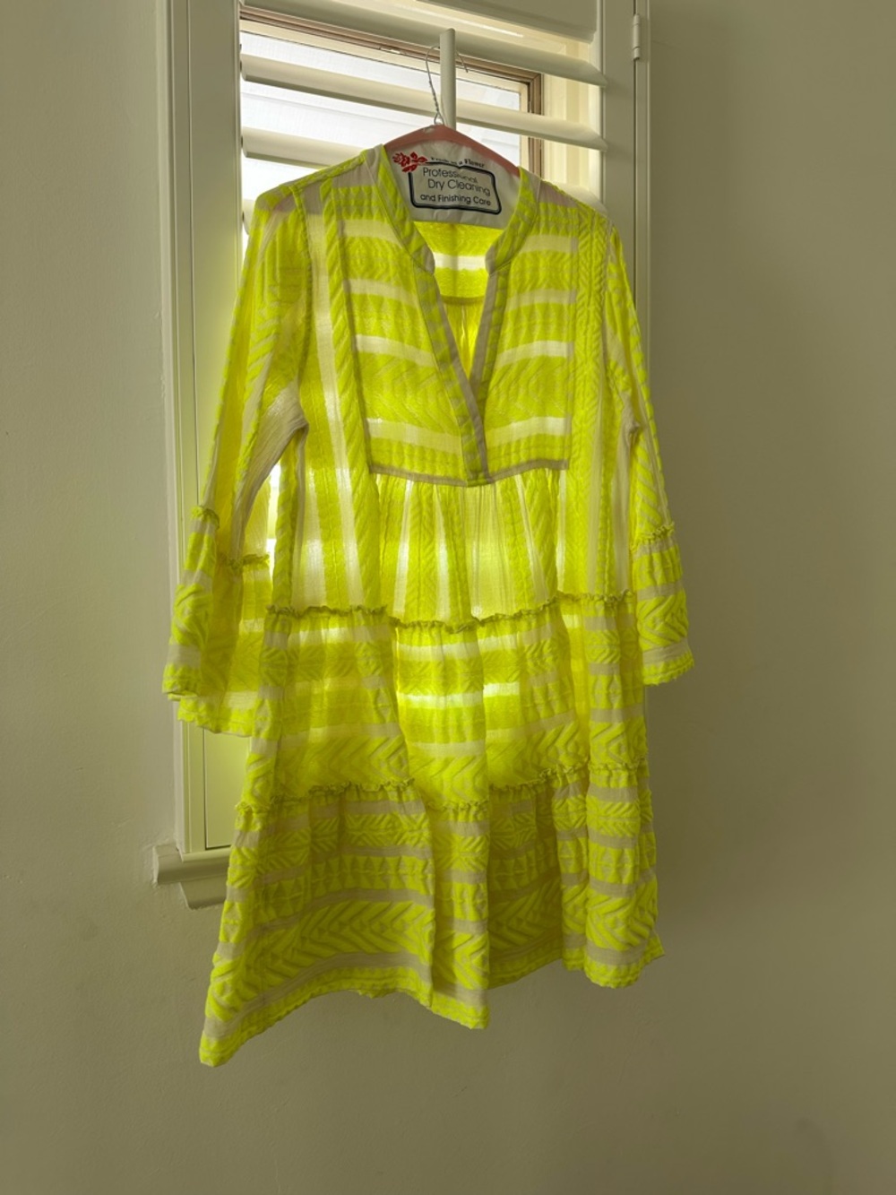 Neon Yellow Tunic Dress